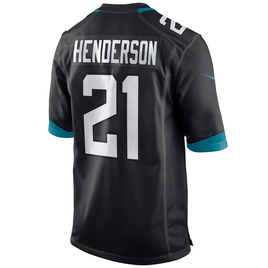 Custom #21 Black JAX Football Shirt Top
