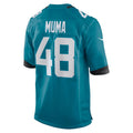 Custom #48 Teal JAX Football Shirt Top