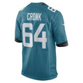 Custom #64 Teal JAX Football Shirt Top