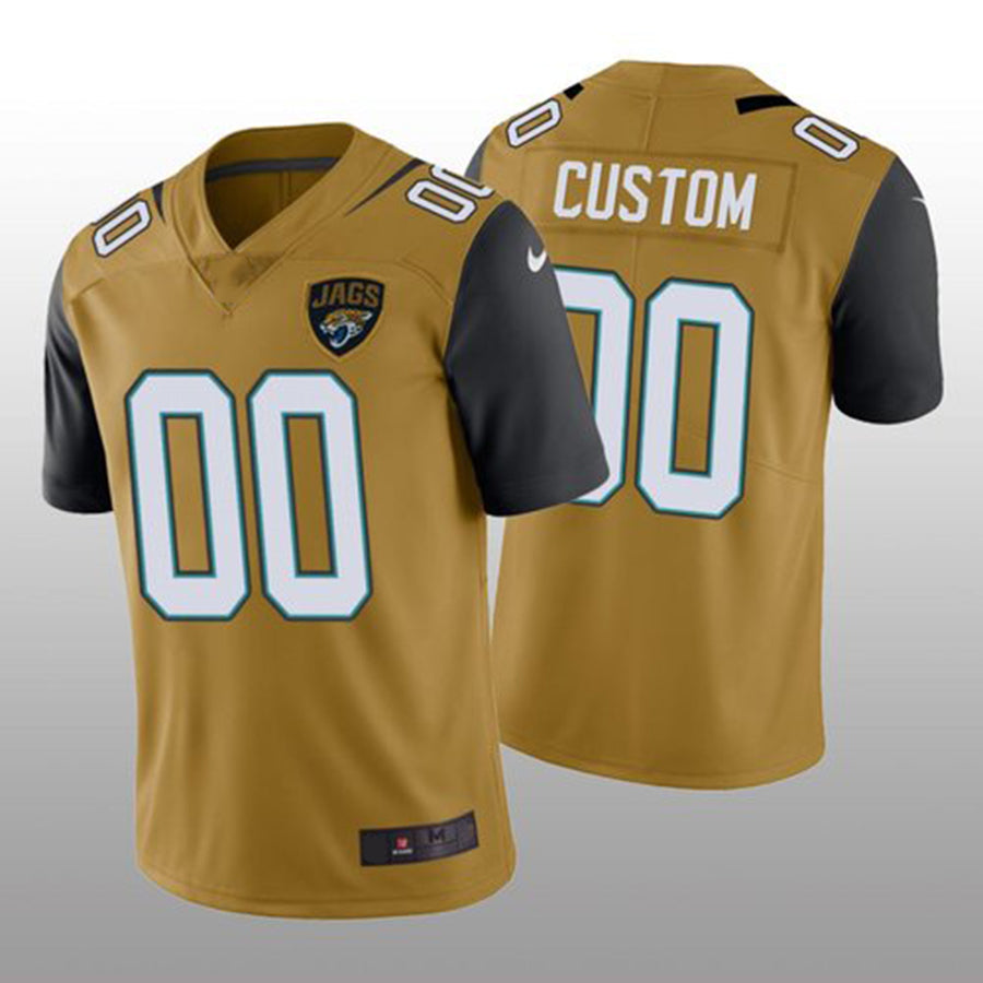 Custom Gold JAX Football Shirt Top