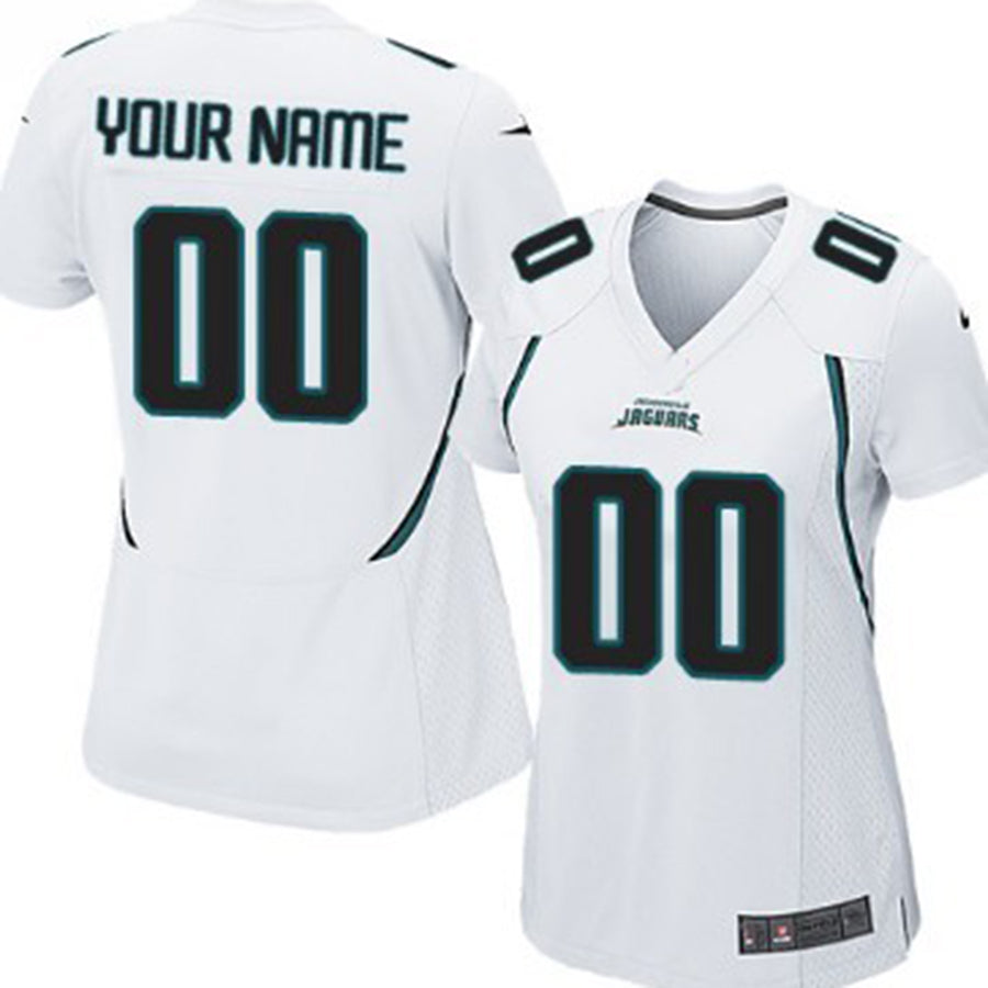 Custom White JAX Football Shirt Top