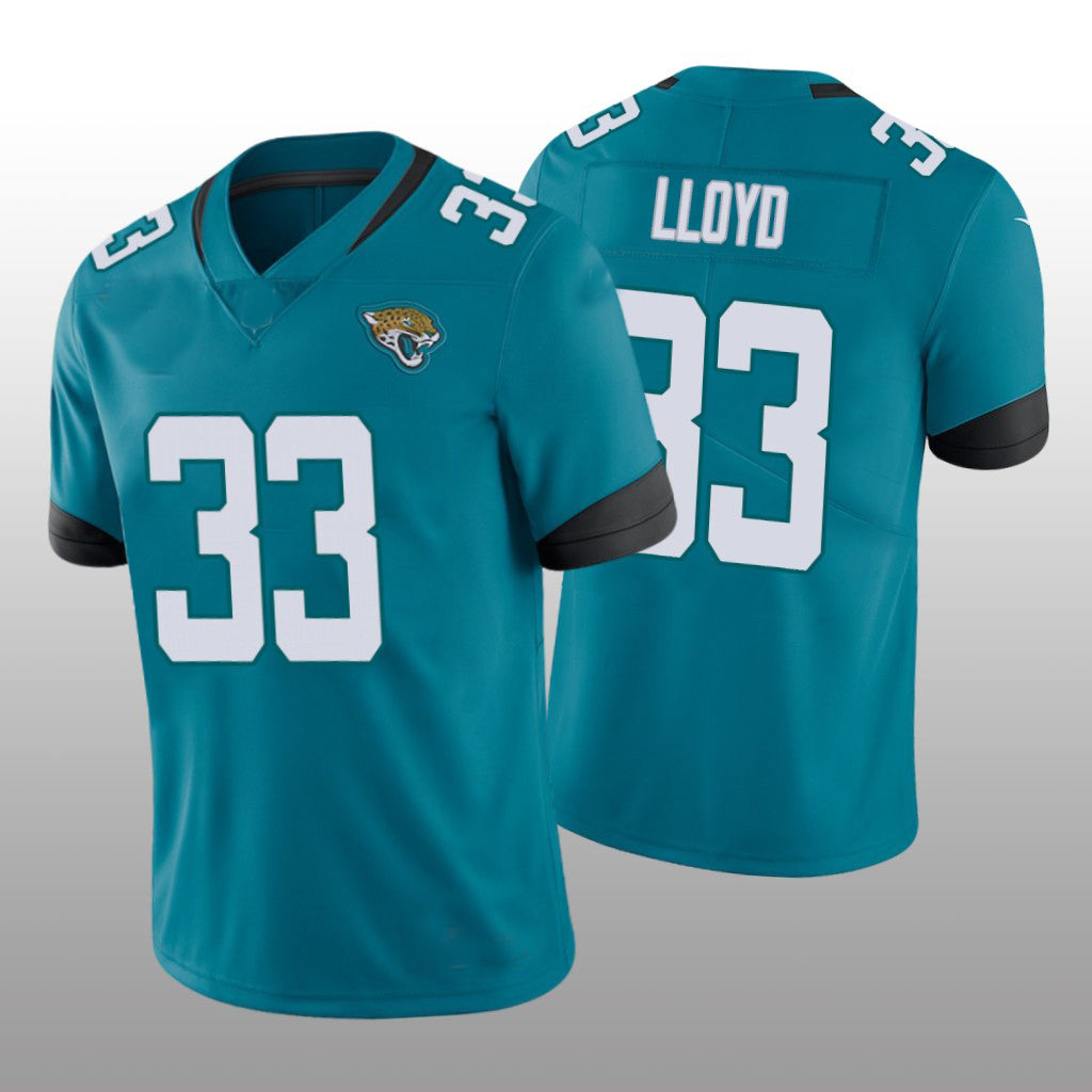 Custom #33 Teal 2022 JAX Football Shirt Top