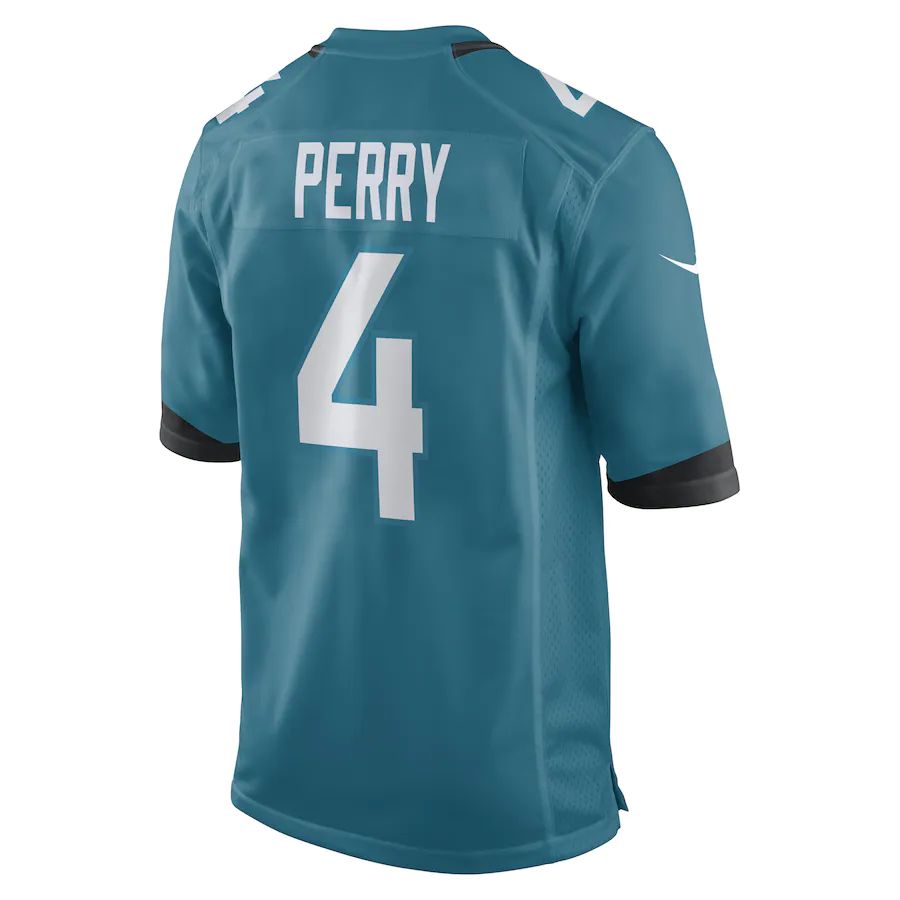 Custom #4 Teal JAX Football Shirt Top