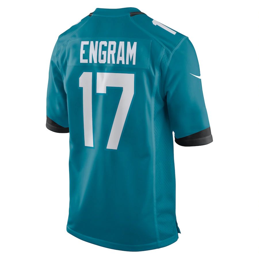 Custom #17 Teal JAX Football Shirt Top
