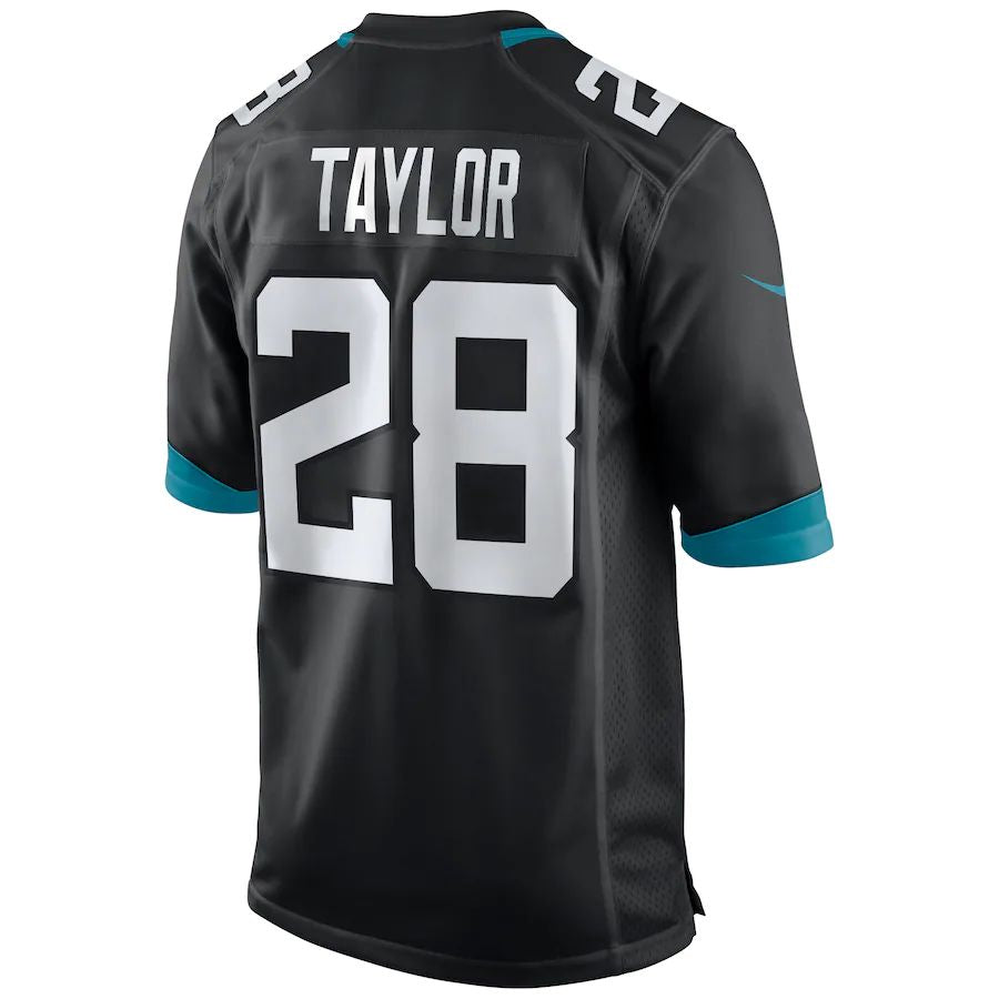 Custom #28 Black JAX Football Shirt Top