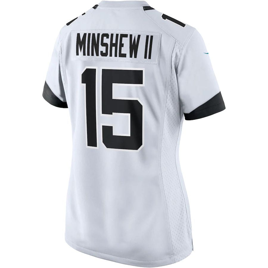 Custom #15 White JAX Football Shirt Top