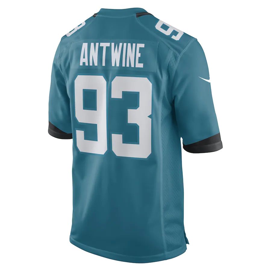 Custom #93 Teal JAX Football Shirt Top