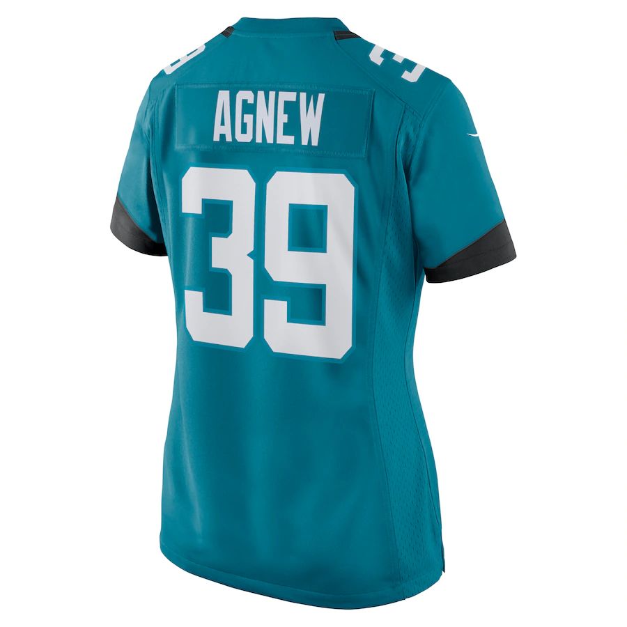 Custom #39 Teal JAX Football Shirt Top