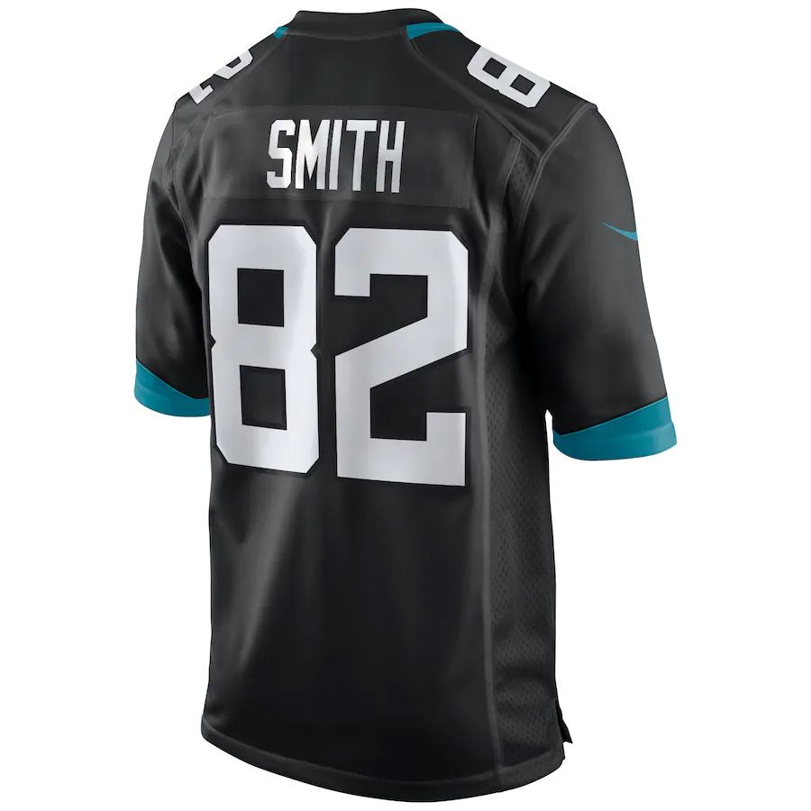 Custom #82 Black JAX Football Shirt Top