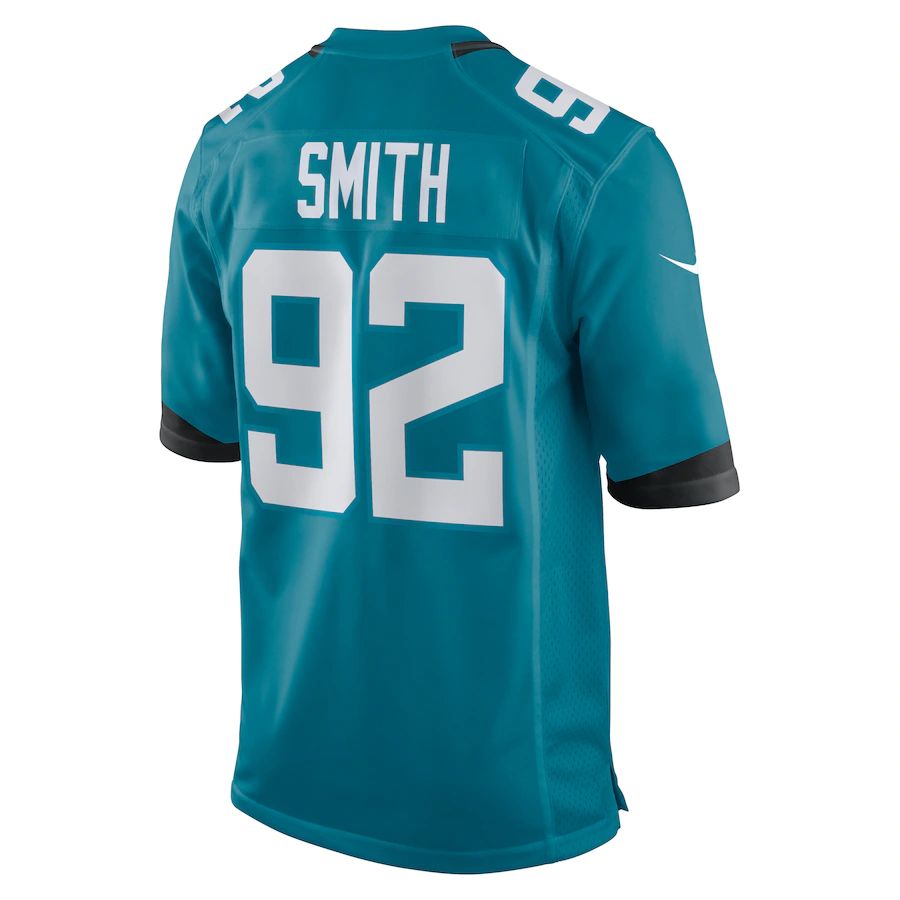 Custom #92 Teal JAX Football Shirt Top