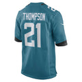 Custom #21 Teal JAX Football Shirt Top