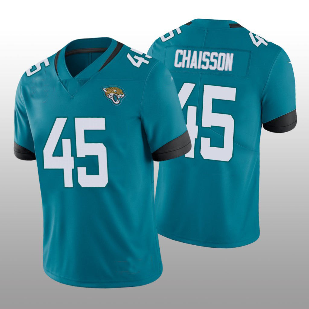 Custom #45 Teal 2022 JAX Football Shirt Top