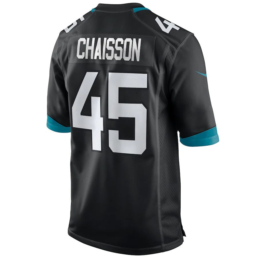 Custom #45 Black JAX Football Shirt Top