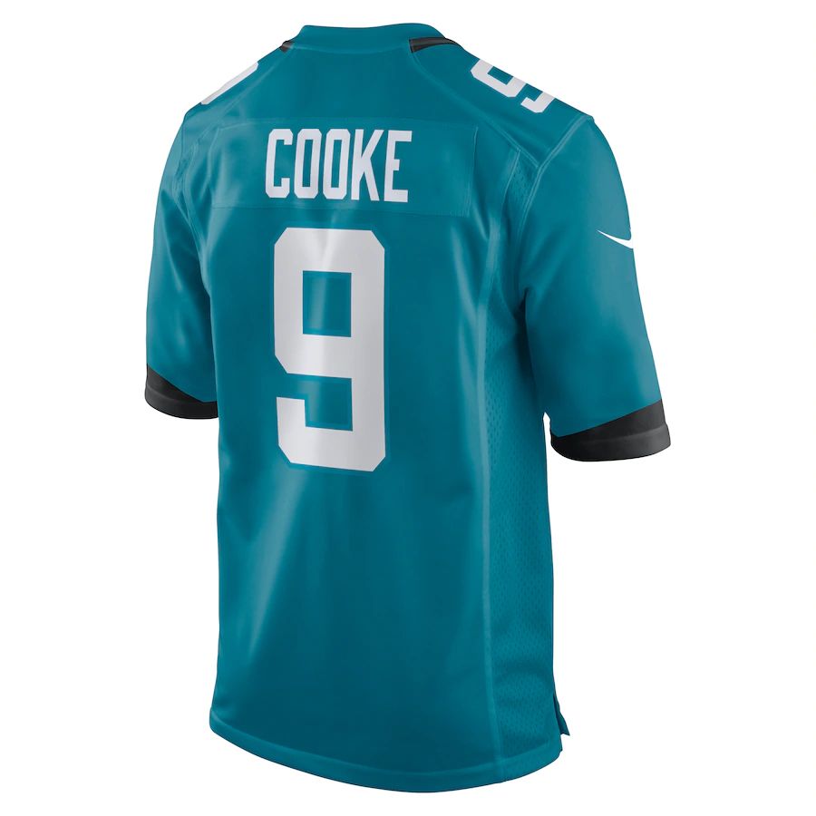 Custom #9 Teal JAX Football Shirt Top