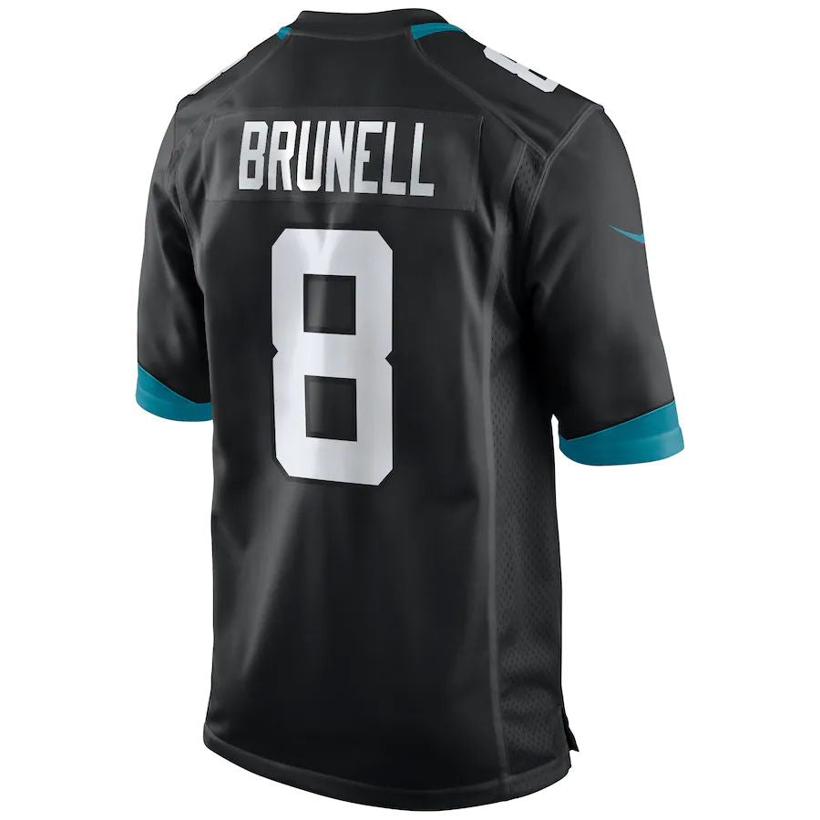 Custom #8 Black JAX Football Shirt Top