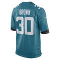 Custom #30 Brown JAX Football Shirt Top