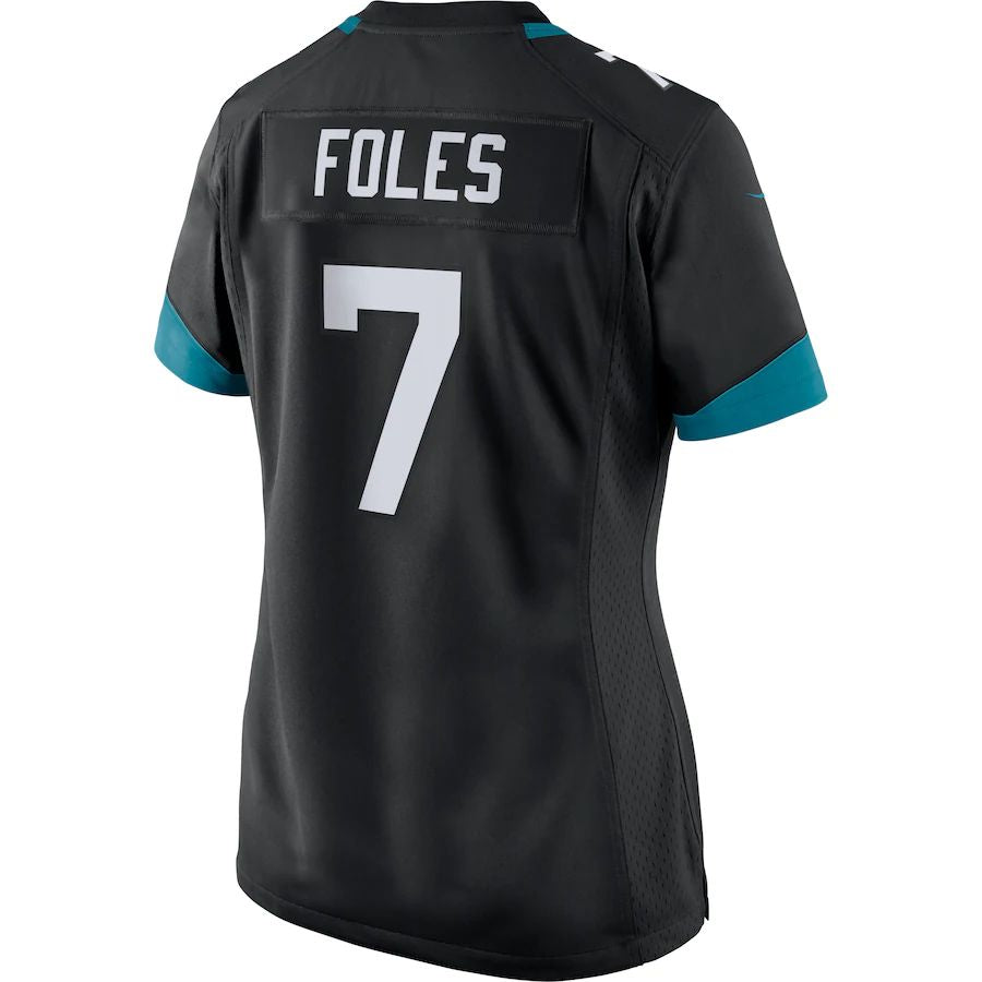 Custom #7 Black JAX Football Shirt Top