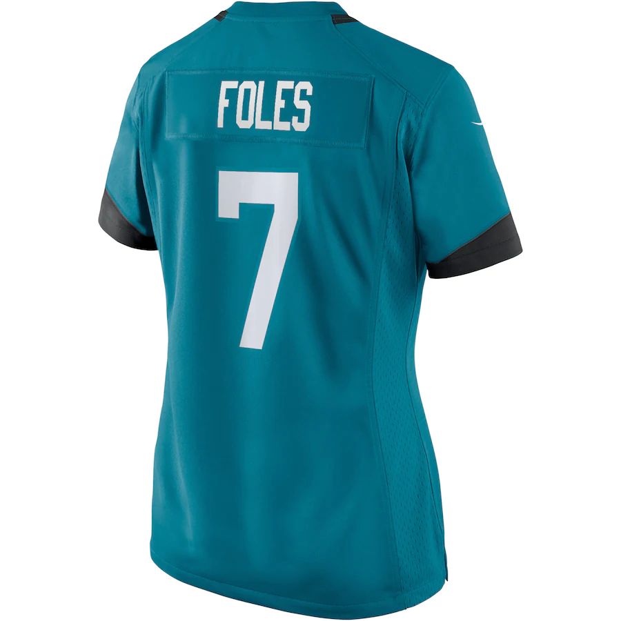 Custom #7 Teal JAX Football Shirt Top