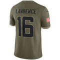 Custom #16 Olive 2022 JAX Football Shirt Top