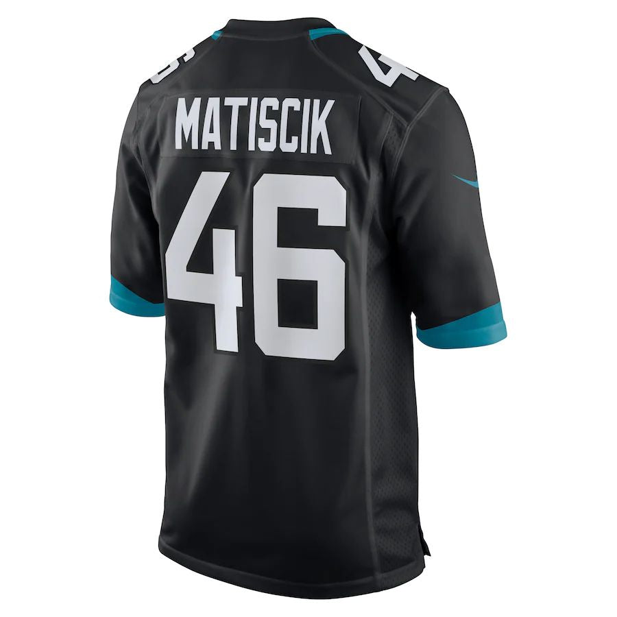 Custom #46 Black JAX Football Shirt Top