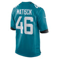 Custom #46 Teal JAX Football Shirt Top