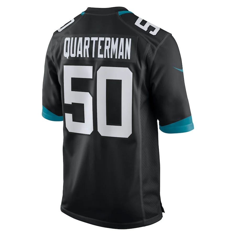 Custom #50 Black JAX Football Shirt Top
