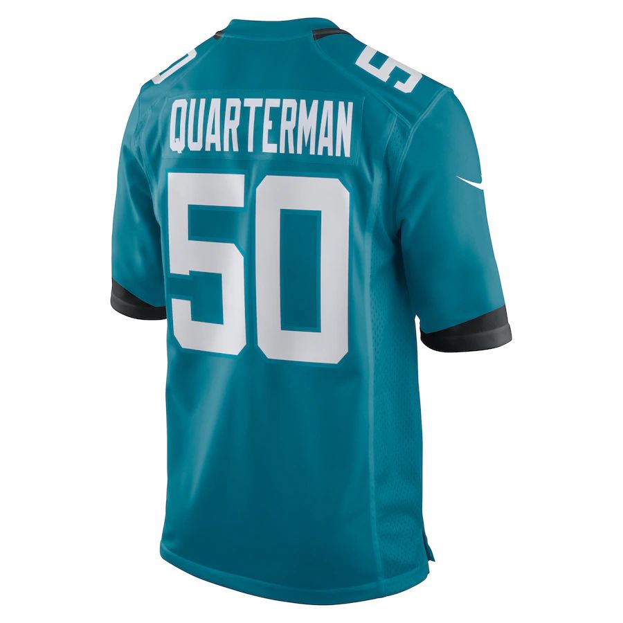 Custom #50 Teal JAX Football Shirt Top