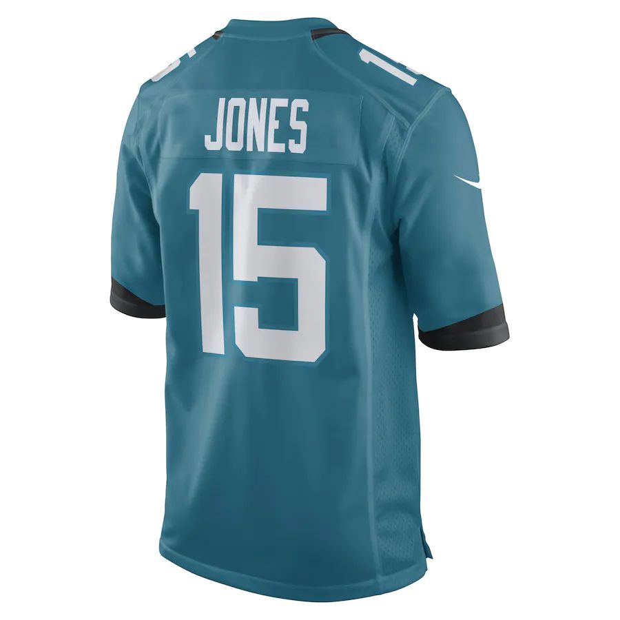 Custom #15 Teal JAX Football Shirt Top