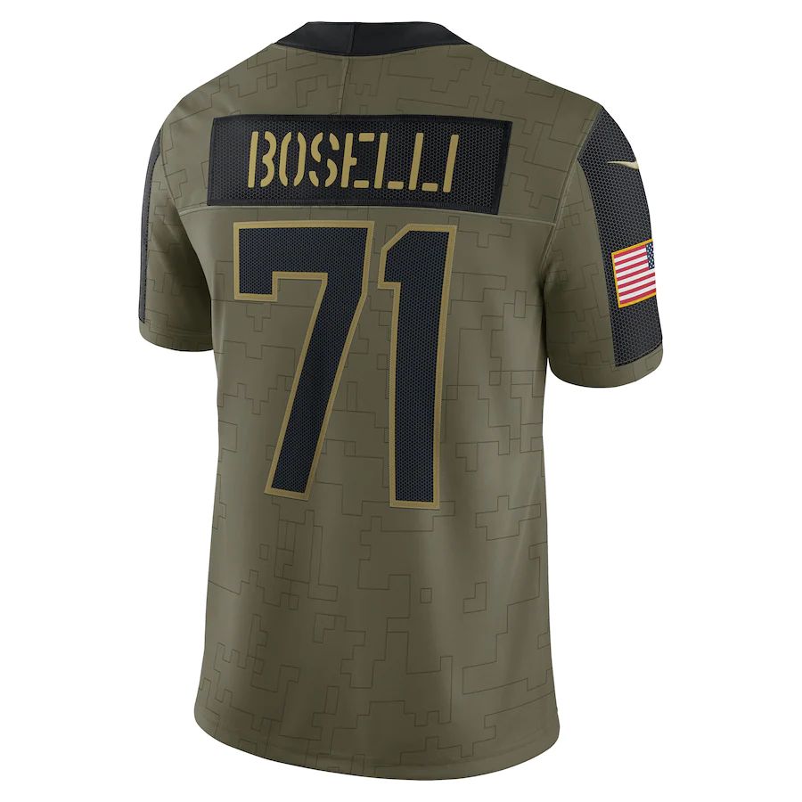 Custom #71 Olive 2021 JAX Football Shirt Top