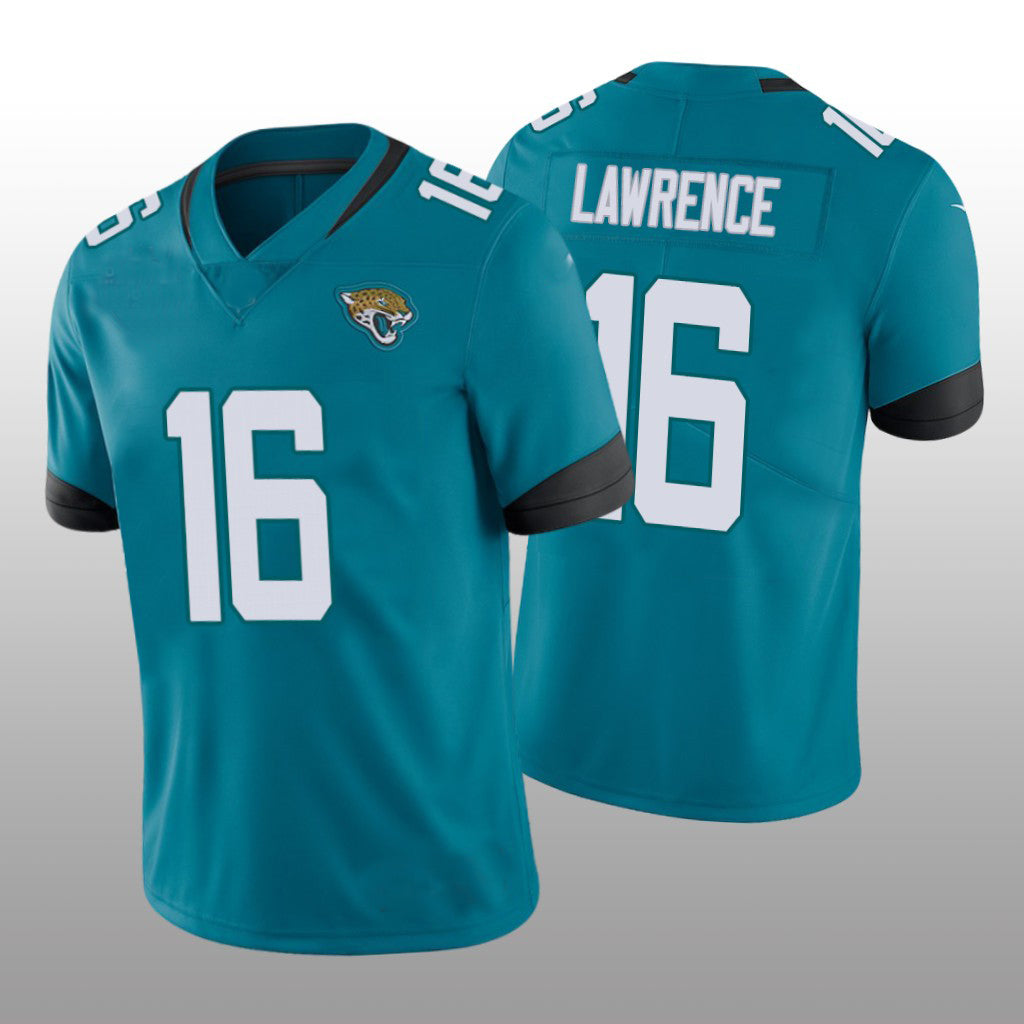 Custom #16 Teal 2022 JAX Football Shirt Top