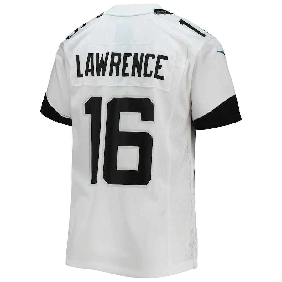 Custom #16 White JAX Football Shirt Top