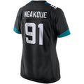 Custom #91 Black JAX Football Shirt Top
