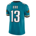 Custom #13 Teal Throwback JAX Football Shirt Top