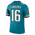 Custom #16 Teal Throwback JAX Football Shirt Top