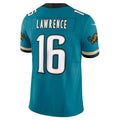 Custom #16 Teal Throwback JAX Football Shirt Top