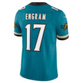 Custom #17 Teal Throwback JAX Football Shirt Top