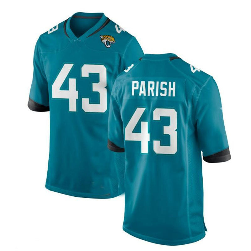 Custom #43 Teal JAX Football Shirt Top