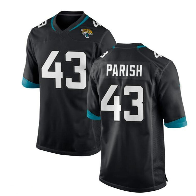 Custom #43 Black JAX Football Shirt Top