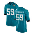 Custom #59 Teal JAX Football Shirt Top