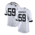 Custom #59 White JAX Football Shirt Top