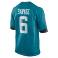 Custom #6 Teal JAX Football Shirt Top