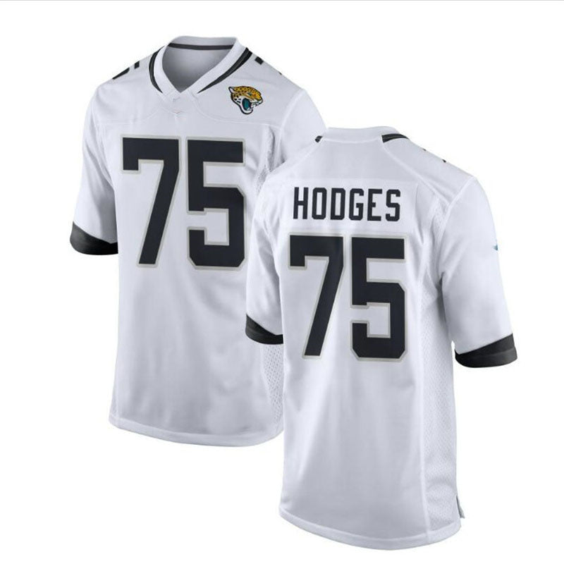 Custom #75 White JAX Football Shirt Top