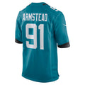 Custom #91 Teal JAX Football Shirt Top
