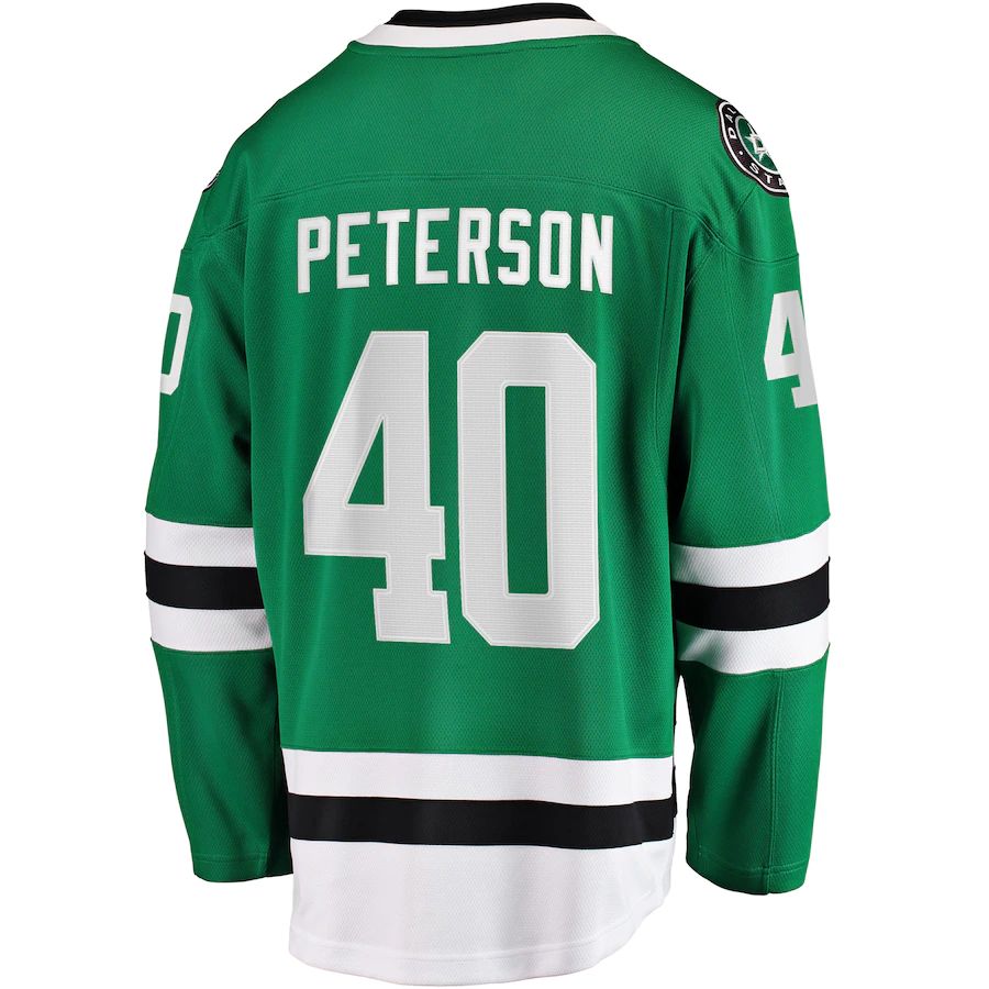 Custom #40 Green DAL Hockey Shirt Top