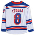Custom #8 White Hockey Shirt Top