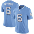 Custom #6 Carolina Blue Football Shirt Top
