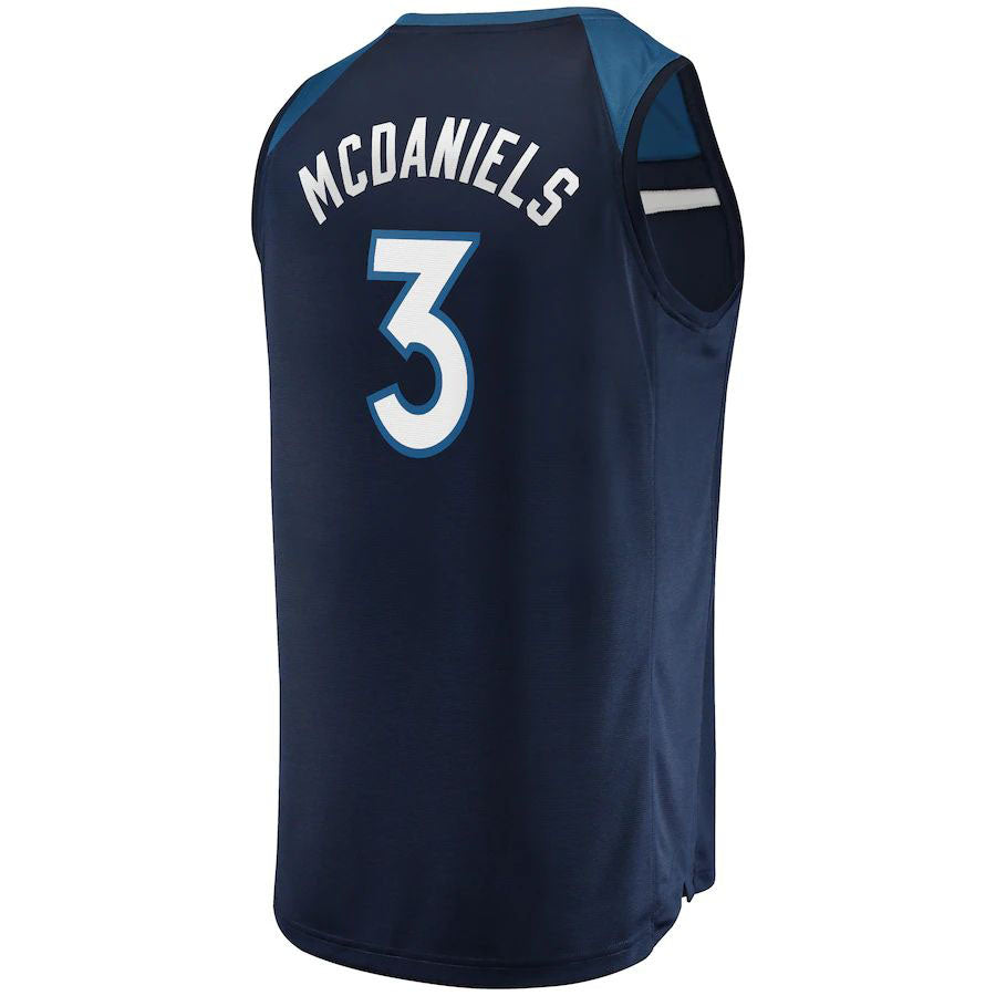 Custom #3 Navy 2021 MIN Basketball Shirt Top