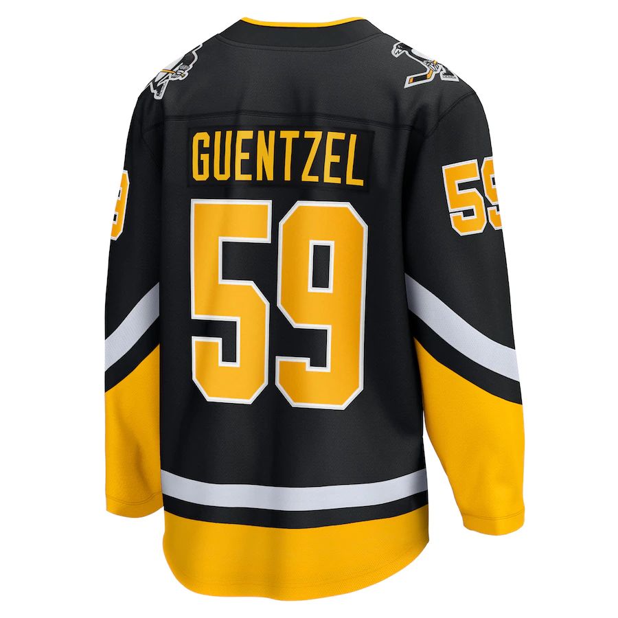 Custom #59 Black 2021 PIT Hockey Shirt Top