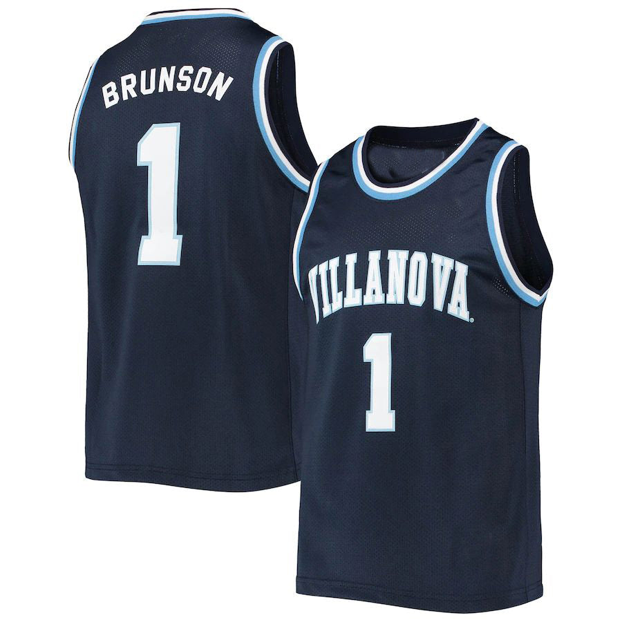 Custom #1 Navy Retro Basketball Shirt Top