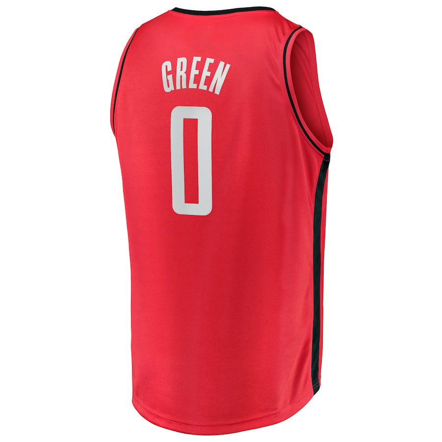 Custom #0 Red 2021 HOU Basketball Shirt Top